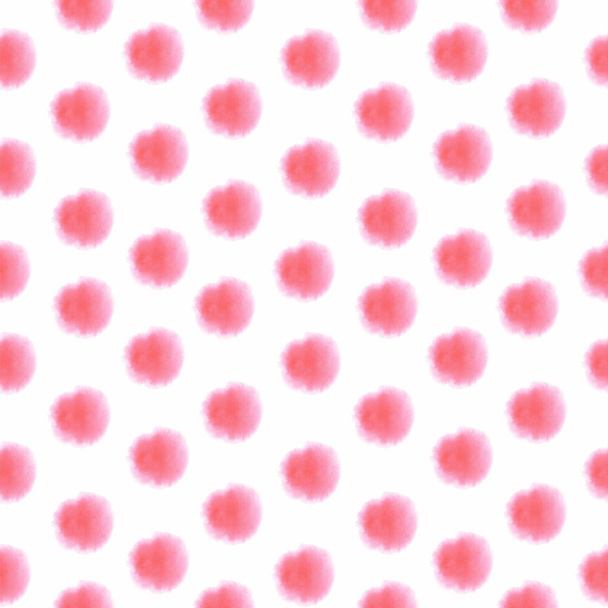 Zökkenőmentes minta absztrakt rózsaszín konfettivel fehér alapon. Részvény illusztráció. Kézzel festett akvarell. - Fotó, kép