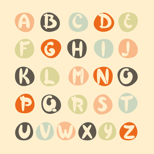 Alphabet design. - Vetor, Imagem