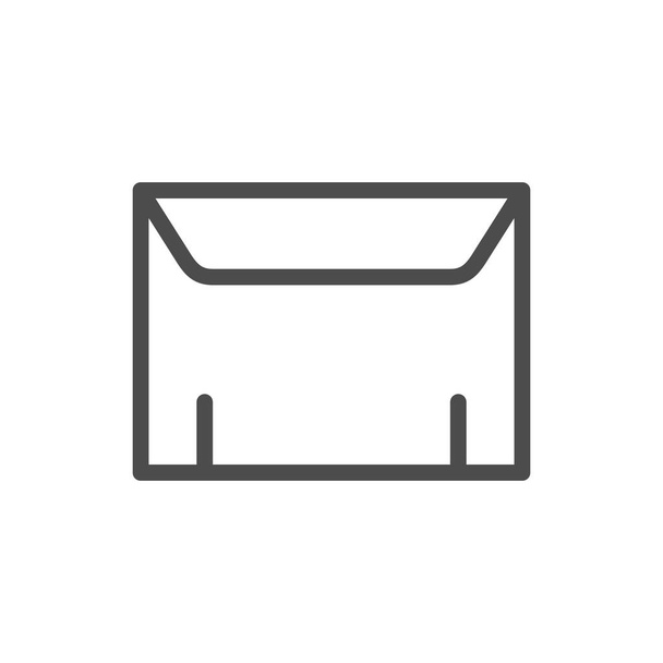 Esquema de línea de sobre icono y símbolo de correo
 - Vector, Imagen