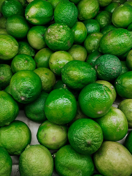 green sour limes to eat as a background - Photo, Image