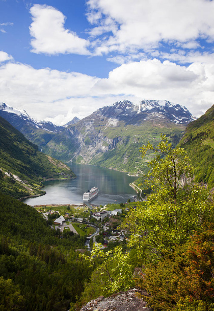 Beautiful views of Norway on the many fjords - Фото, изображение