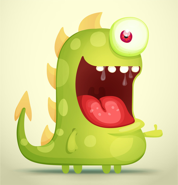 Cartoon Monster - Vector, Image