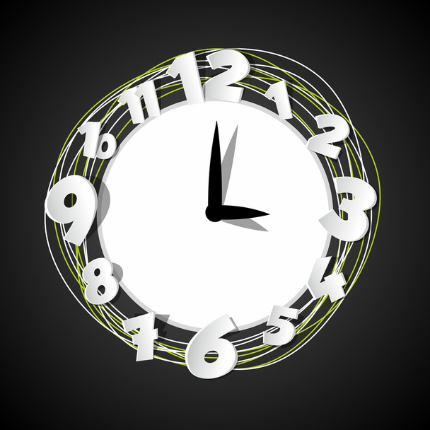 Creative Clock - Vector, Image