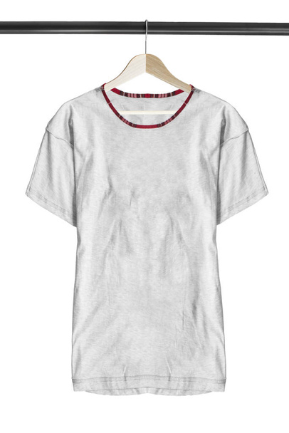 T-shirt on hanger isolated - Φωτογραφία, εικόνα