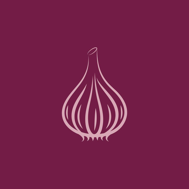 Garlic vector icon illustration design - Vecteur, image