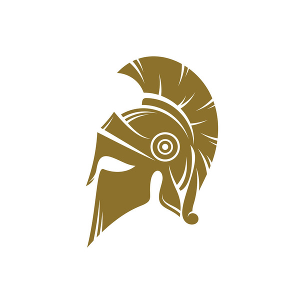 Sparta Logo Tasarım Vektör Şablonu, Spartan Miğfer Logosu Konsepti, Amblem, Konsept Tasarım, Yaratıcı Sembol, Simge Simgesi, Simge - Vektör, Görsel
