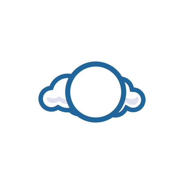 Wolkenvektor-Logo-Design. technology hosting domäne block chain server logo design. - Vektor, Bild