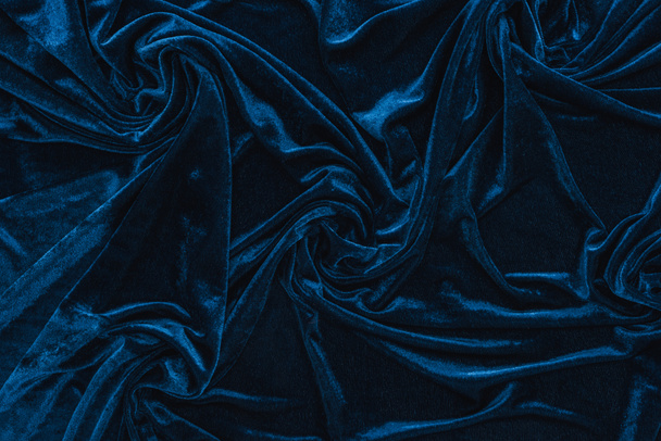 top view of crumpled textured velour cloth - Photo, Image