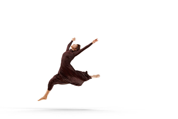 Young dancer performing . Mixed media - Фото, изображение