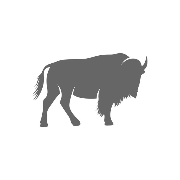 Bison Logo Σχεδιασμός Διάνυσμα. Πρότυπο λογότυπου Bison - Διάνυσμα, εικόνα