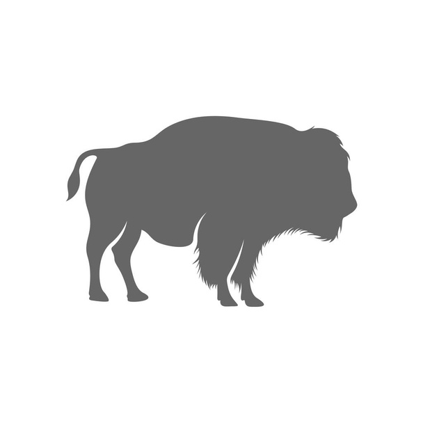 Vector de diseño de logotipo de bisonte. Bison logo Plantilla
 - Vector, Imagen