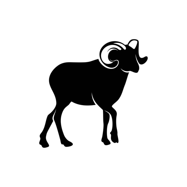 ヤギのロゴデザインベクトル。ヤギのロゴテンプレート - ベクター画像