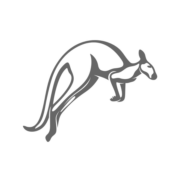 Kenguru Logo Design vektori. Kengurun logon malli
 - Vektori, kuva