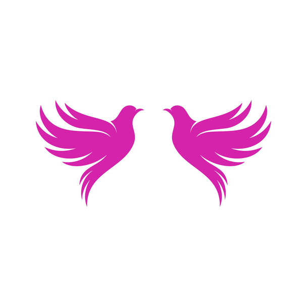 Вектор концепції дизайну логотипу Dove. Шаблон логотипу птаха. Символ піктограми. Ілюстрація
 - Вектор, зображення