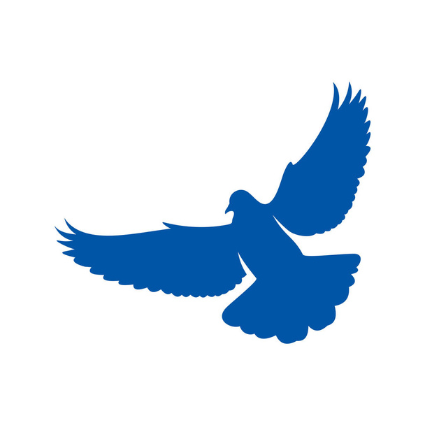 Diseño del logo de Dove vector conceptual. Plantilla logo Bird. Icono símbolo. Ilustración
 - Vector, imagen