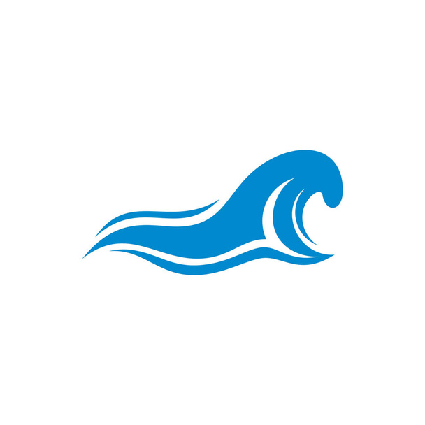 Logo Water Wave wektor projektowania. Symbol ikony. Szablon. Ilustracja - Wektor, obraz