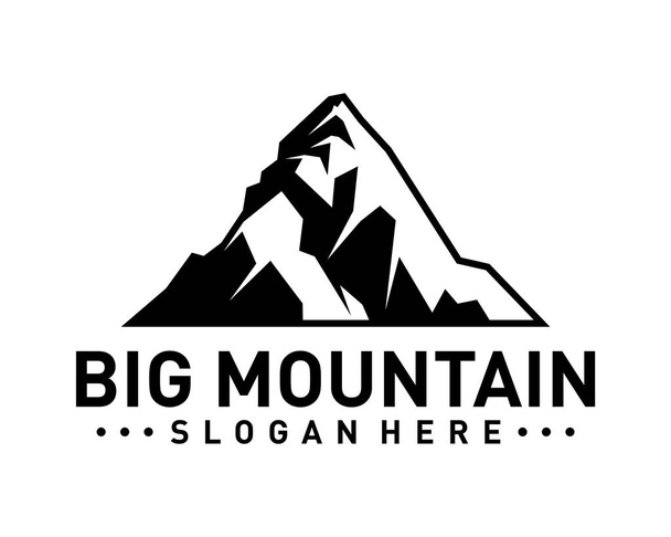 Nagy Hegyi Logó Vektor. Mountain Logo Sablon. Illusztráció - Vektor, kép