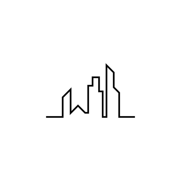Skyline de la ville moderne. silhouette de ville. illustration vectorielle
 - Vecteur, image
