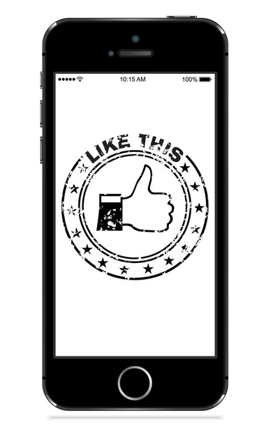IPhone styl izolované na bílém - Vektor, obrázek