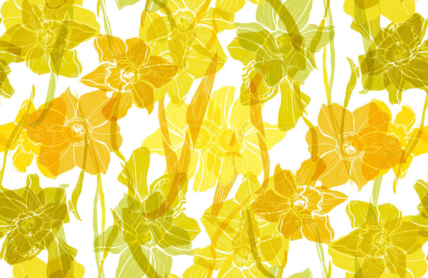 floral seamless pattern - Vektor, kép