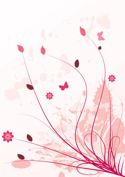 flowers illustration, floral backdrop  - 写真・画像