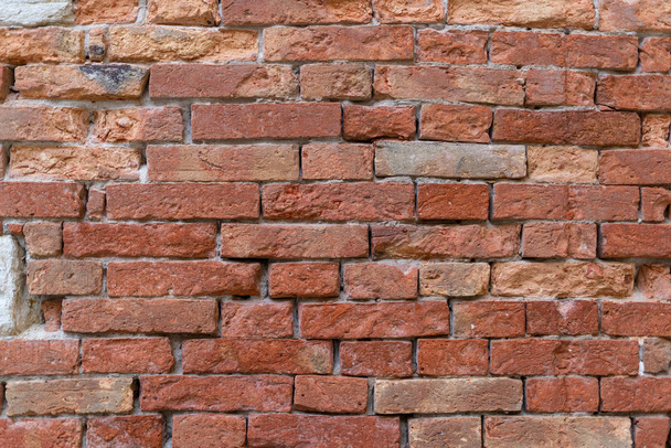 wall of bricks in venice Italy. Old wall of bricks - Photo, Image