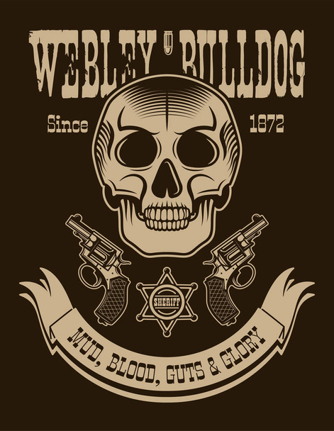 Texas Cowboy Vertical Poster - Vector, Image