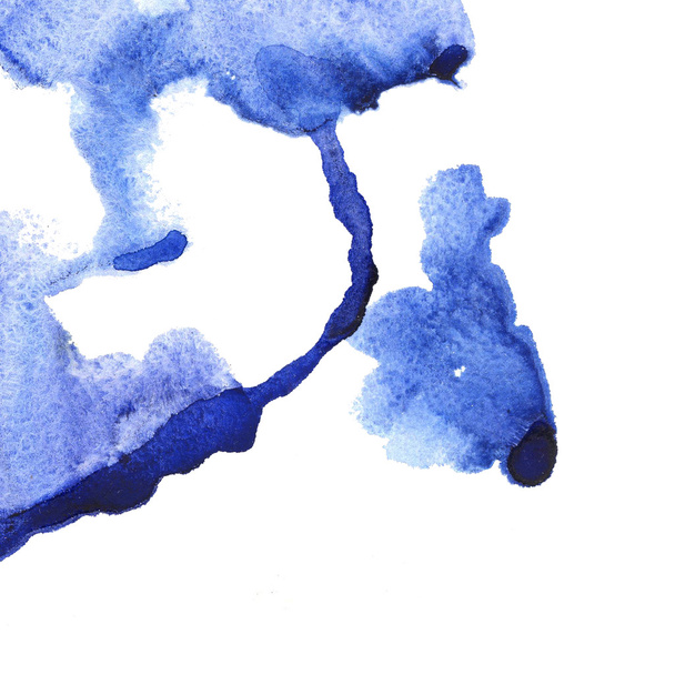 Blue watercolor abstract background - Photo, image