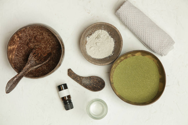 Homemade beauty products, DIY organic, toxic free, zero waste skin care cosmetic, home spa concept - Photo, Image