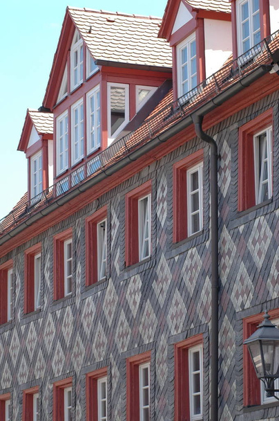 franconian half-timbered house - Фото, изображение