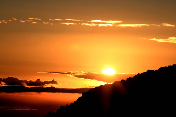 sunset on the way to kili - Photo, Image