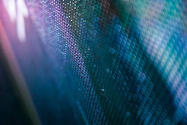 CloseUp LED blurred screen. LED soft focus background. abstract  - Φωτογραφία, εικόνα
