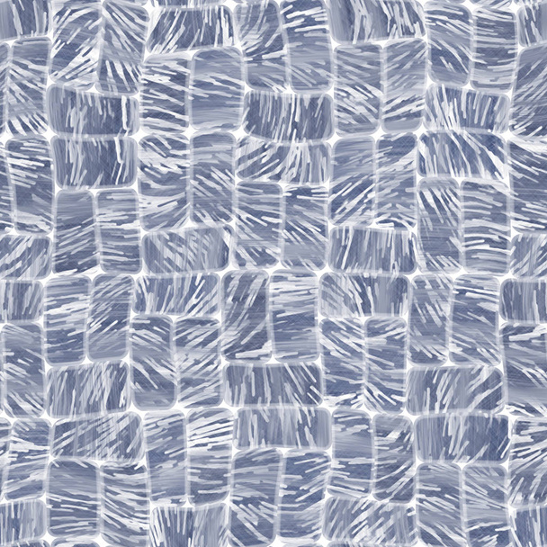 Indigo cyanotyp barvený efekt nosí námořní vzor - Fotografie, Obrázek