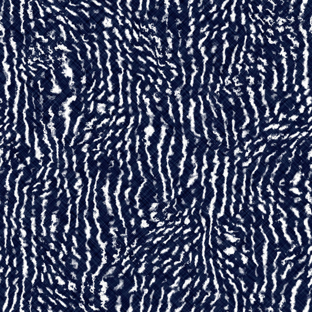 Indigo cyanotype dyed effect worn navy pattern - Photo, Image