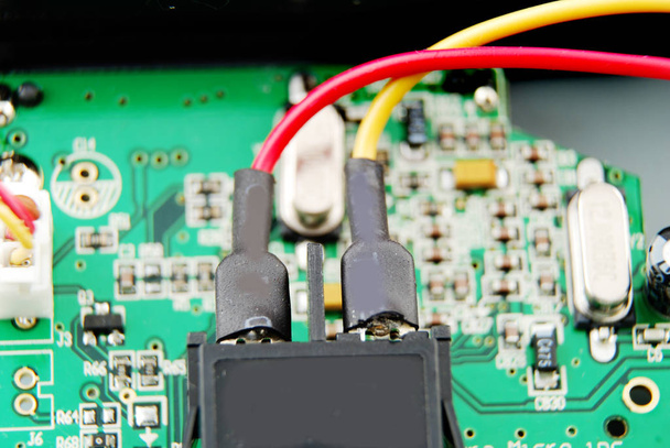 electronic circuit board with processor - 写真・画像