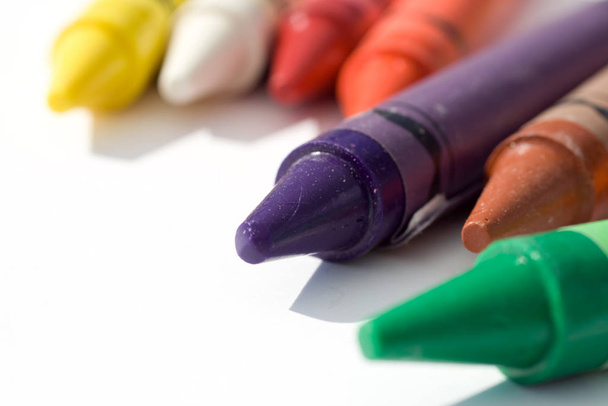 από κοντά shot της πολύχρωμα μολύβια - Φωτογραφία, εικόνα