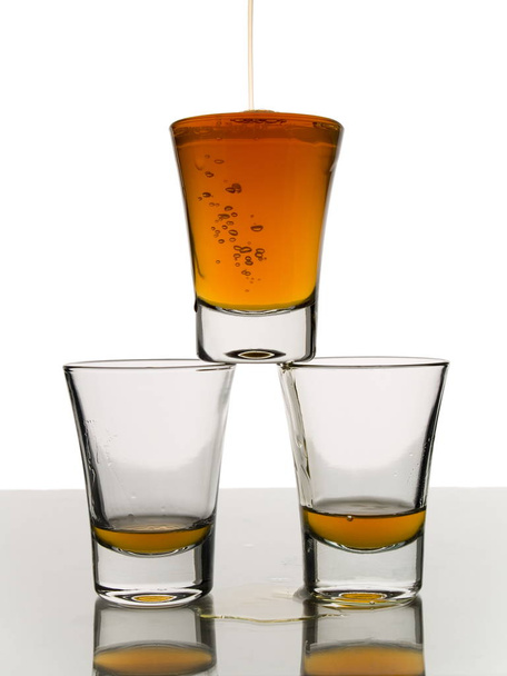 Three shots of whisky - Fotoğraf, Görsel