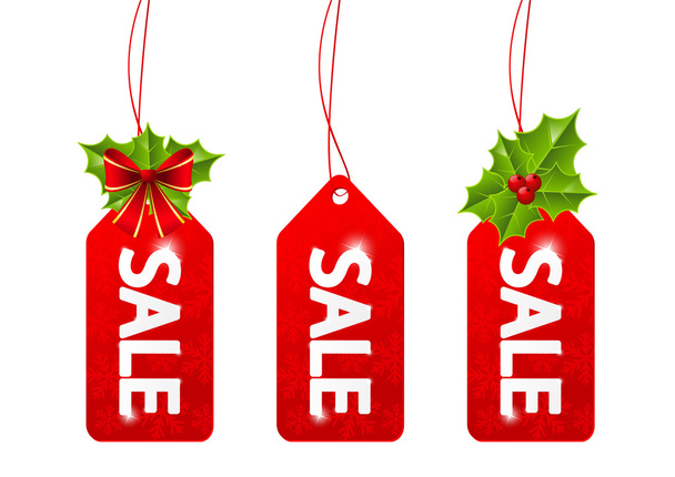 Set de etiquetas de venta de Navidad
 - Vector, imagen
