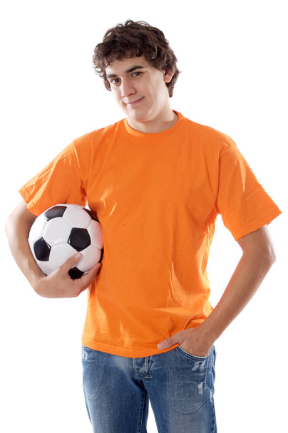 young with soccer ball - Φωτογραφία, εικόνα