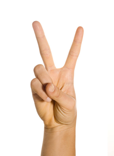 Closeup of hand sign or gesture  - Valokuva, kuva