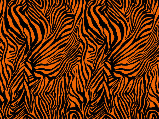 Állati vektor zebranyomat. Zökkenőmentes tigris minta. - Vektor, kép