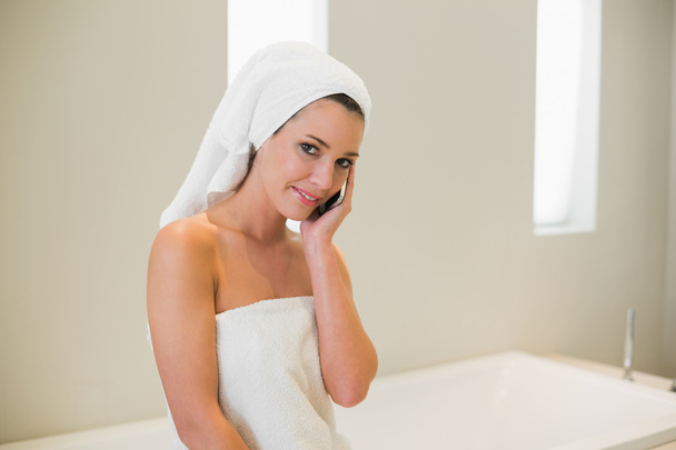 Relaxed woman making a phone call - Photo, image