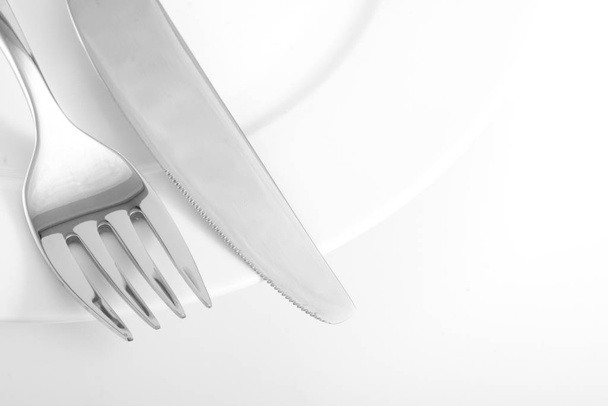 Closeup shot of modern cutlery  - Foto, Bild