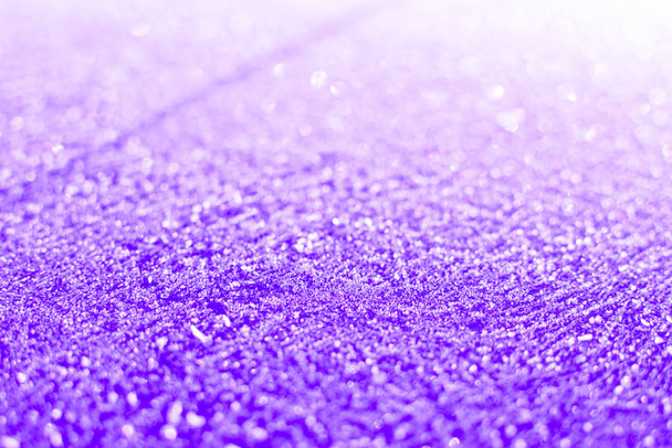 Purple snowy surface. - Photo, Image