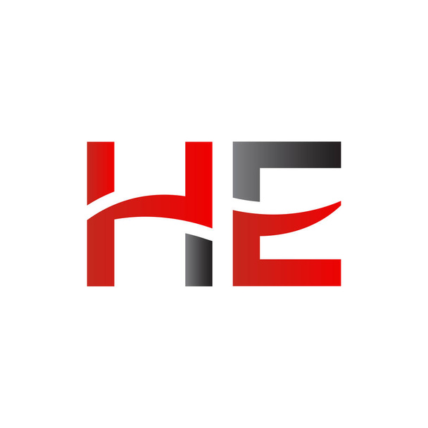 letter HE Logo Design Vector Template. Initial HE Letter Design Vector Illustration - Διάνυσμα, εικόνα