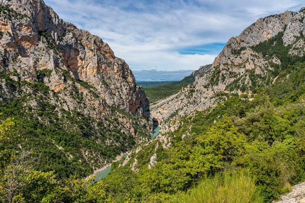 Gorge du Verdon in de Franse Alpen, Provence, Frankrijk - Foto, afbeelding