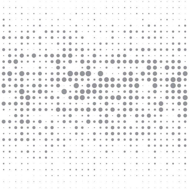 Grey dots on white background - Vector, Image