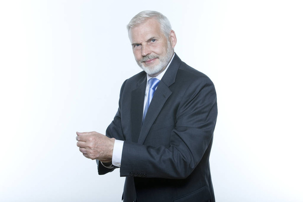 portrait of handsome  expressive businessman - Fotó, kép
