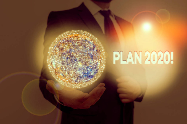 Texto de escritura de palabras Plan 2020. Foto de negocios mostrando propuesta detallada haciendo algo el próximo año Elementos de esta imagen proporcionados por la NASA
 - Foto, Imagen