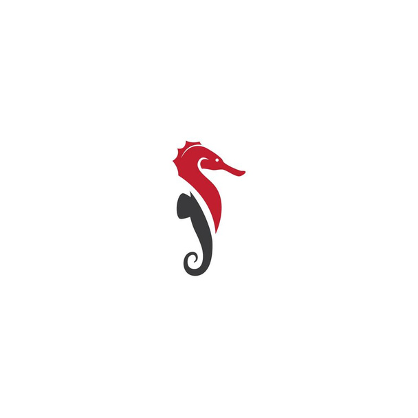 Sea horse illustration logo vector - Vector, Image